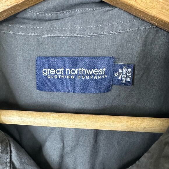 Great Northwest Clothing Co Mens XL Military Style Utility Short Sleeve Shirt - Picture 7 of 8